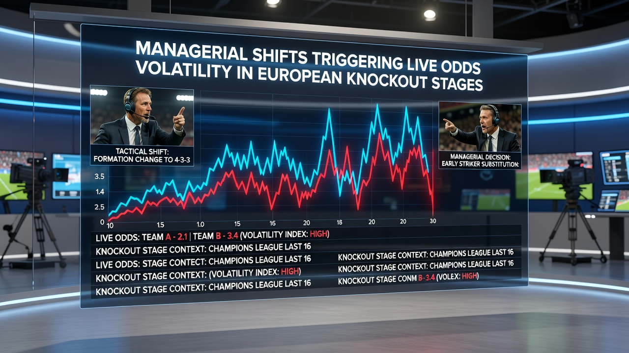 Live odds movement during a European knockout match following a managerial appointment